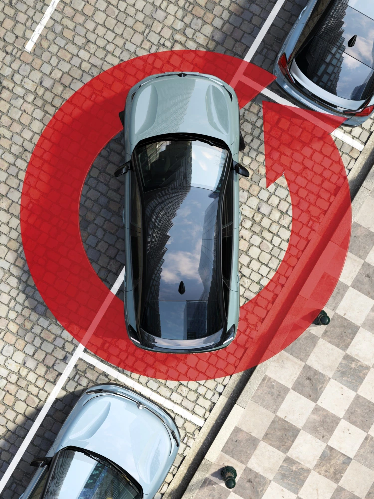 Bovenaanzicht van de C4 met Vision 360°, zicht, veiligheid en technologie voor een serene premium manoeuvreerervaring.