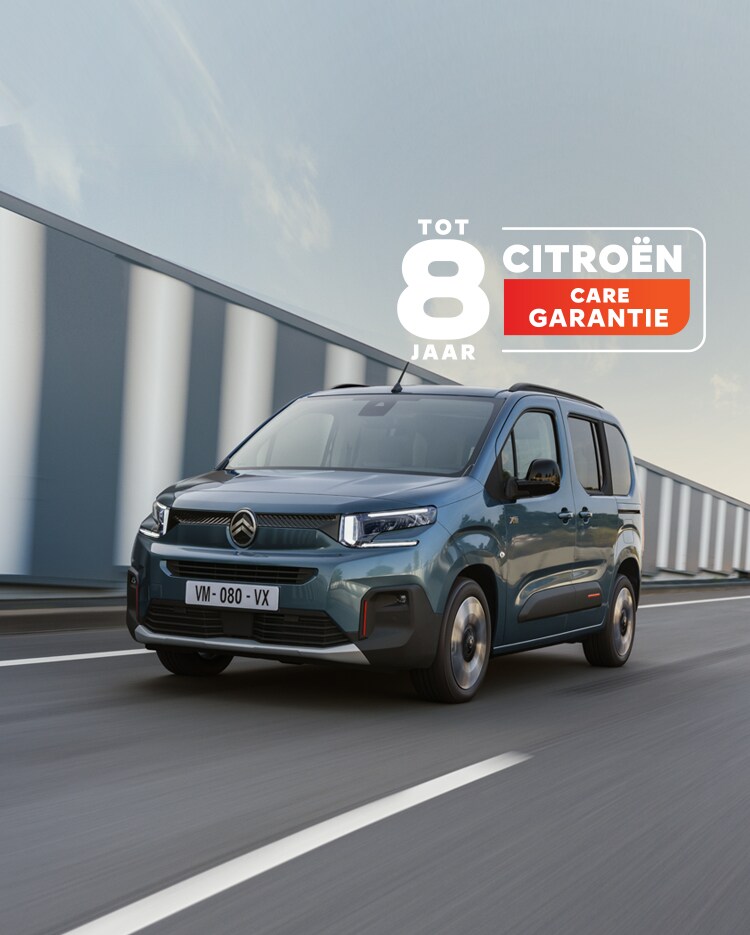 Nieuwe ë-Berlingo op een snelweg